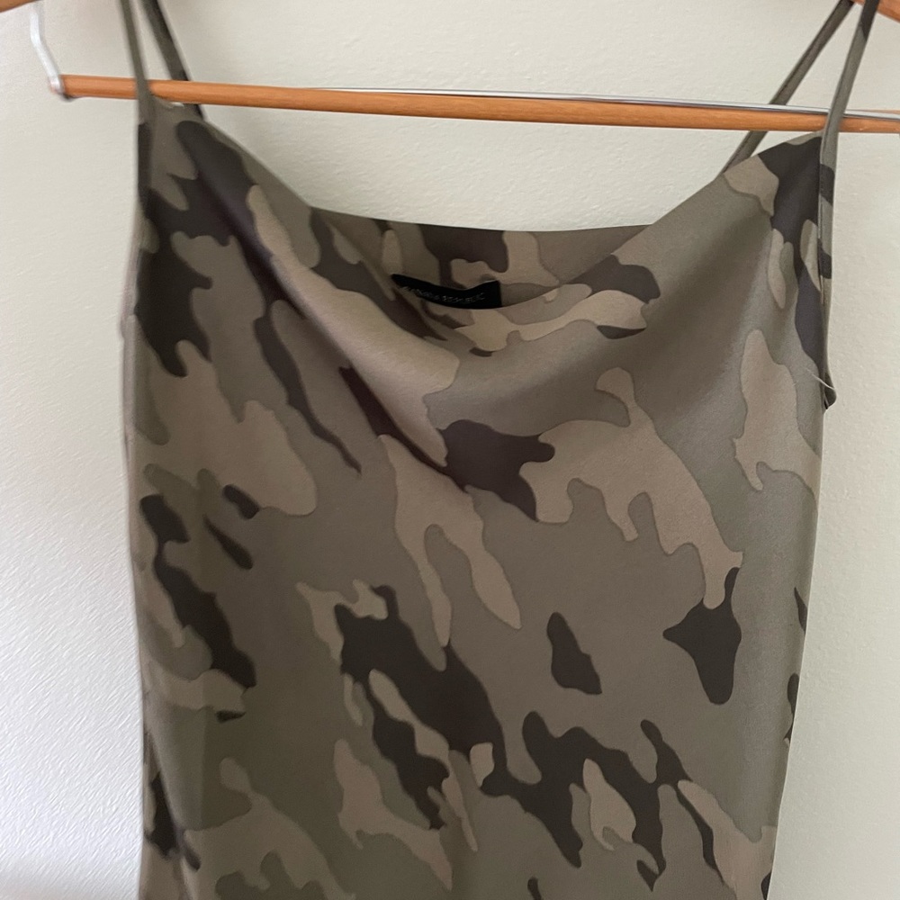 Camouflage slip on dress